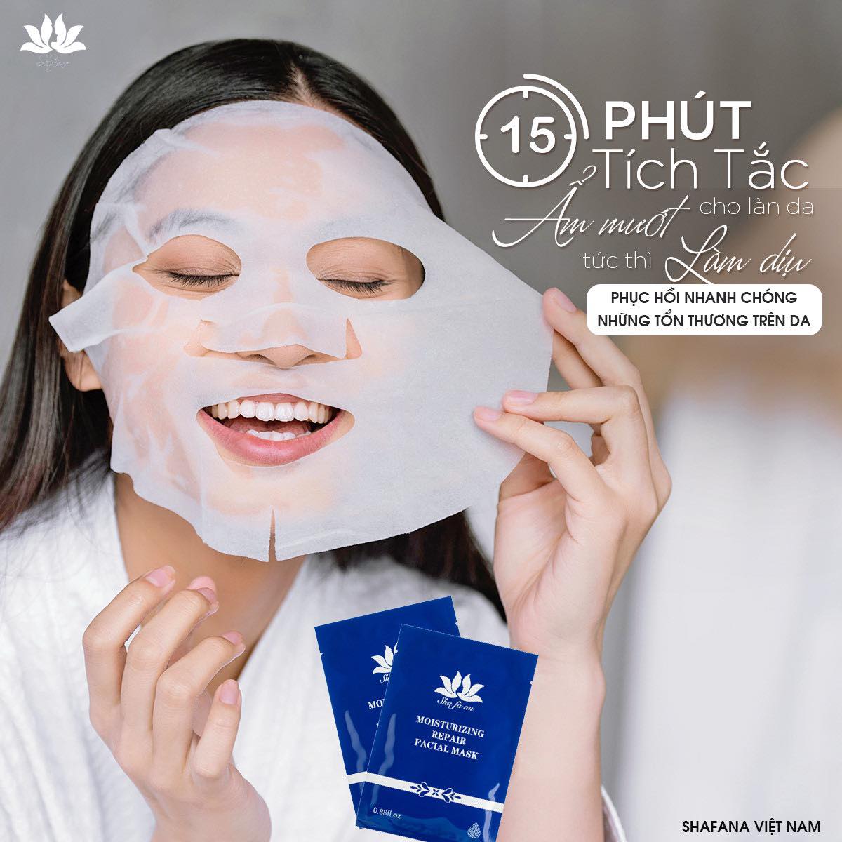 Mặt nạ phục hồi đẹp da shafana Moisturizing Repair Facial Mask